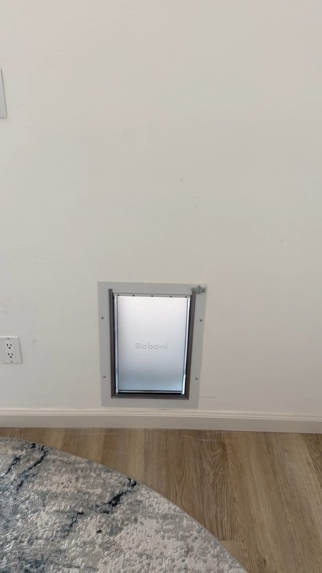 Dog door installed and finished on the interior wall in Canoga Park, CA 91303