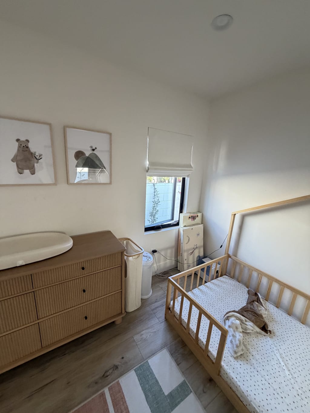 Second child’s room with plain walls before trim work in Burbank, CA 91506